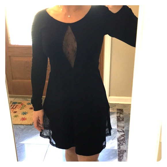 SALE! NWT French Connection Dress w/ Lace (sz 6) - Picture 2 of 5